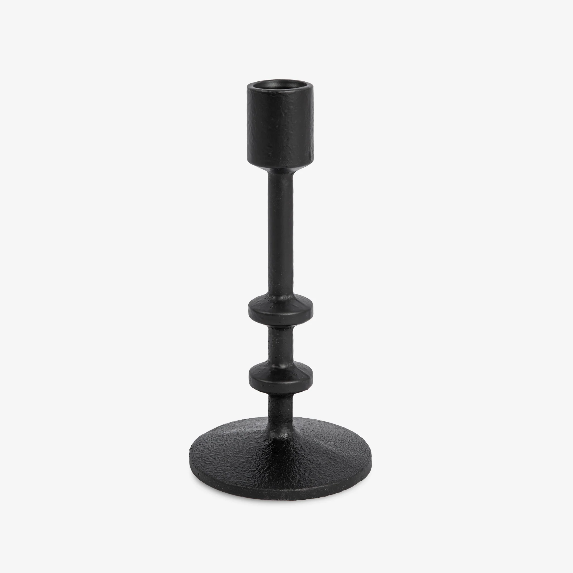 Black Wrought Iron Modern Taper Holders - Image 7