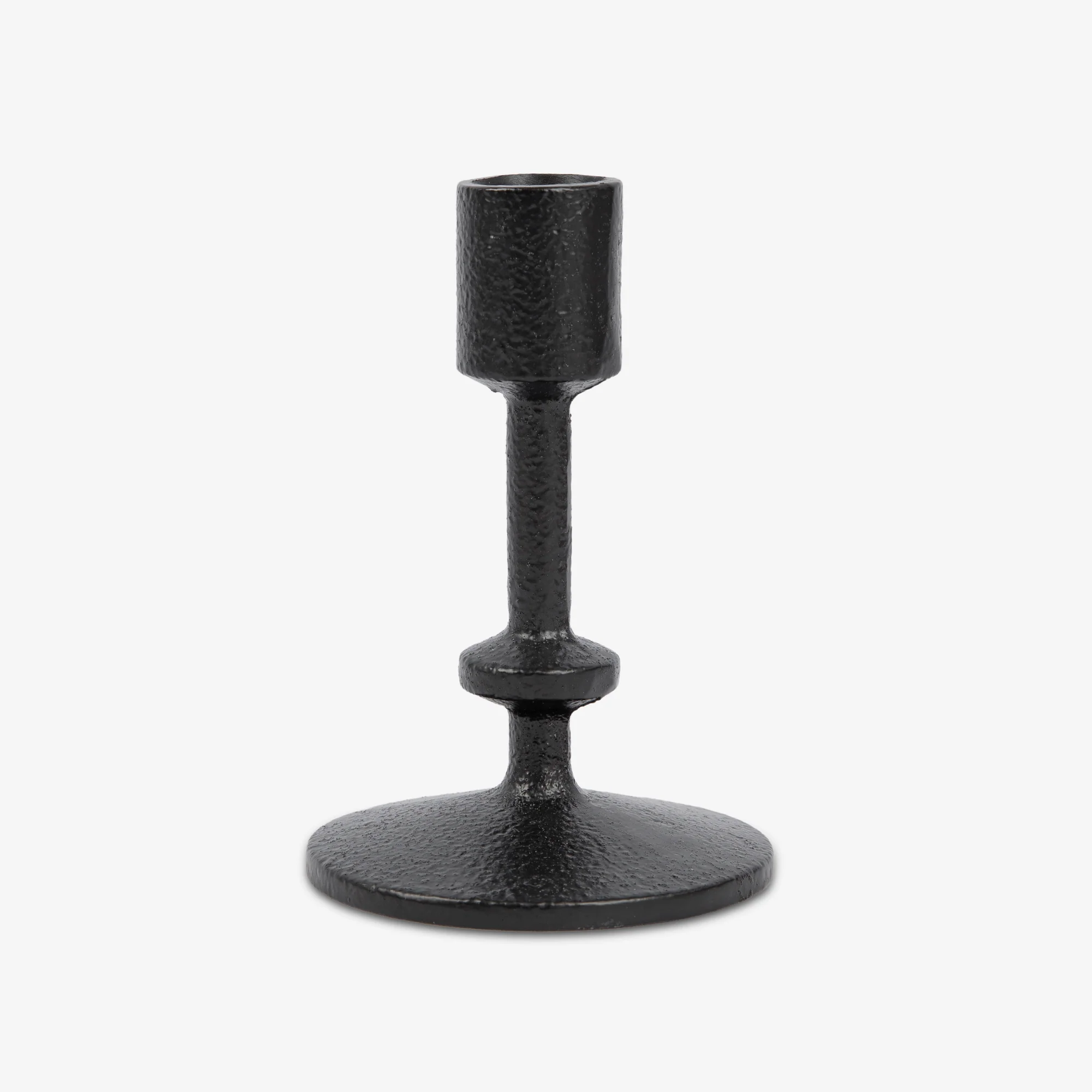 Black Wrought Iron Modern Taper Holders - Image 8