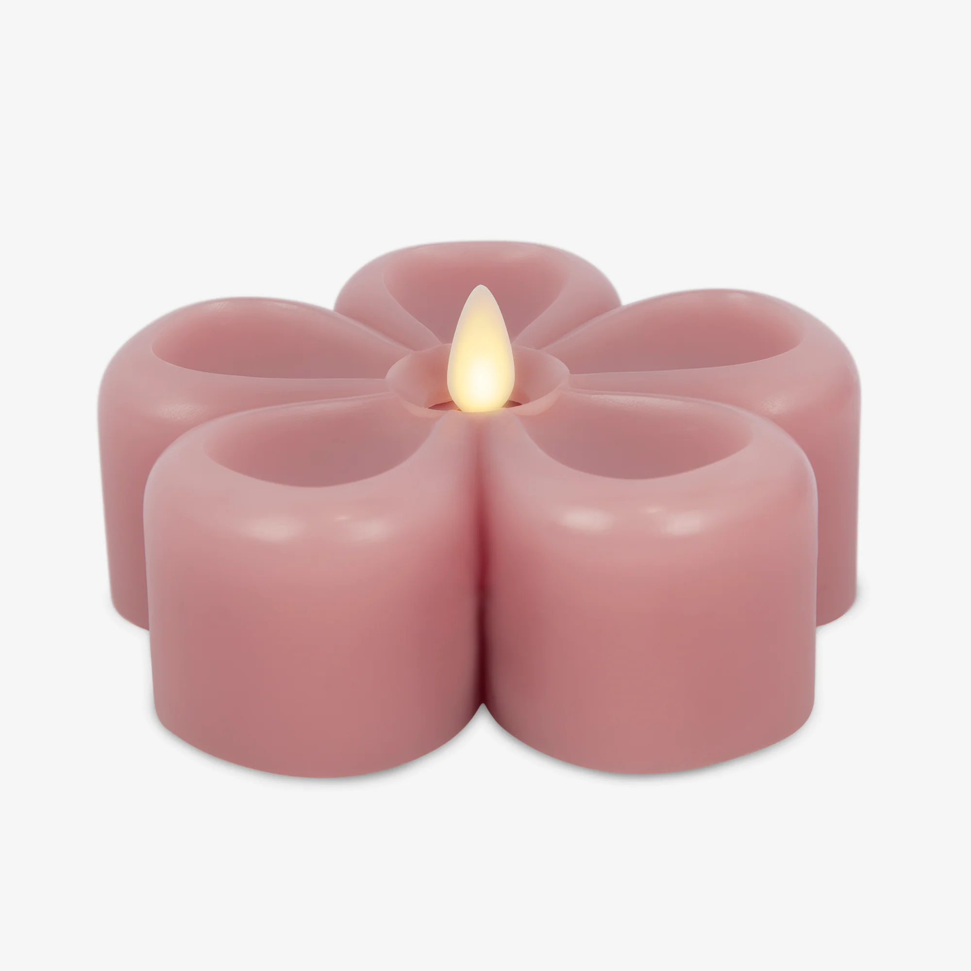 Blooming Mauve Flower Flameless Candle Tealight - Image 8