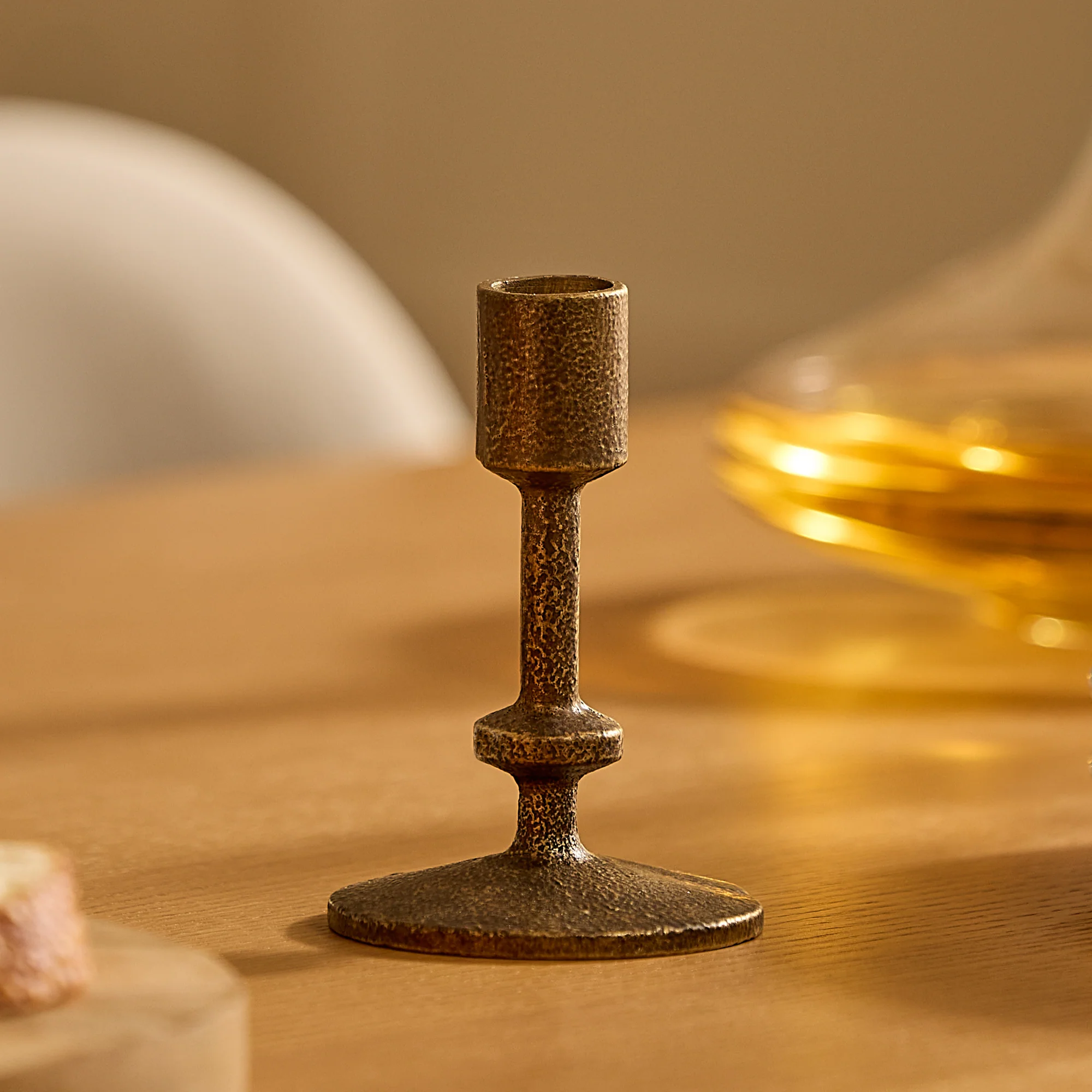Brass Wrought Iron Modern Taper Holders - Image 5