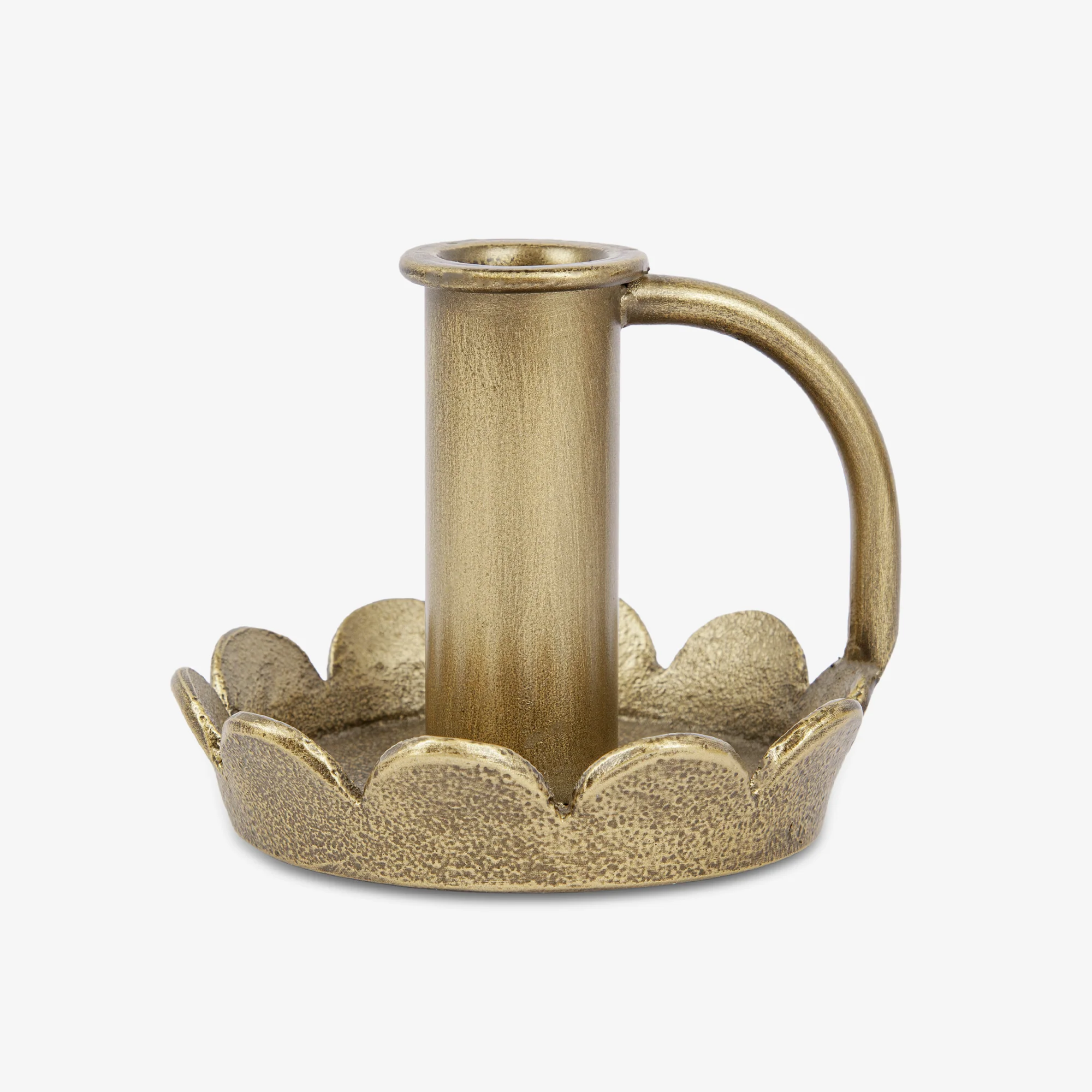 Brass Wrought Iron Scalloped Taper Holders - Image 10
