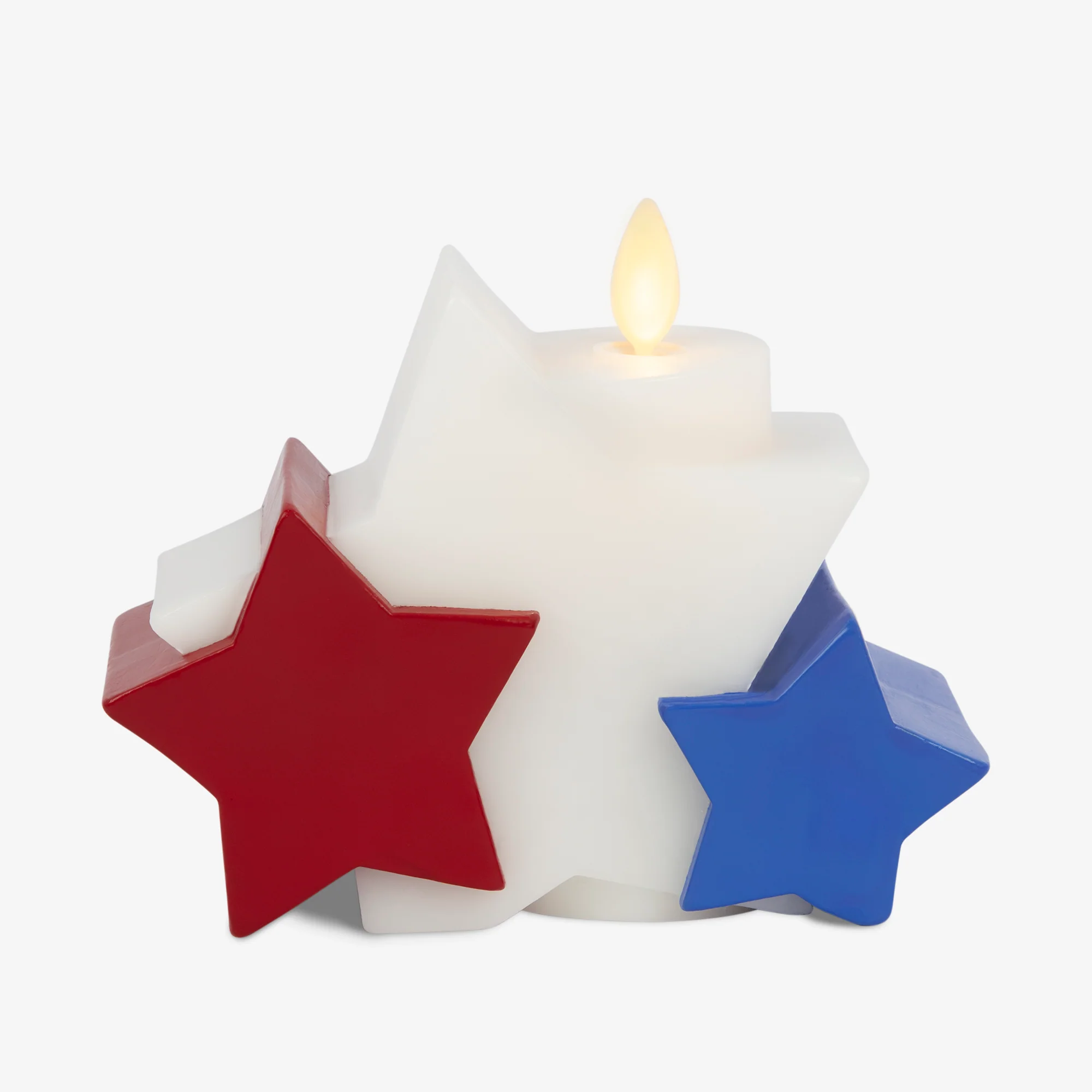 Bright White Liberty Stars Flameless Candle - Image 7