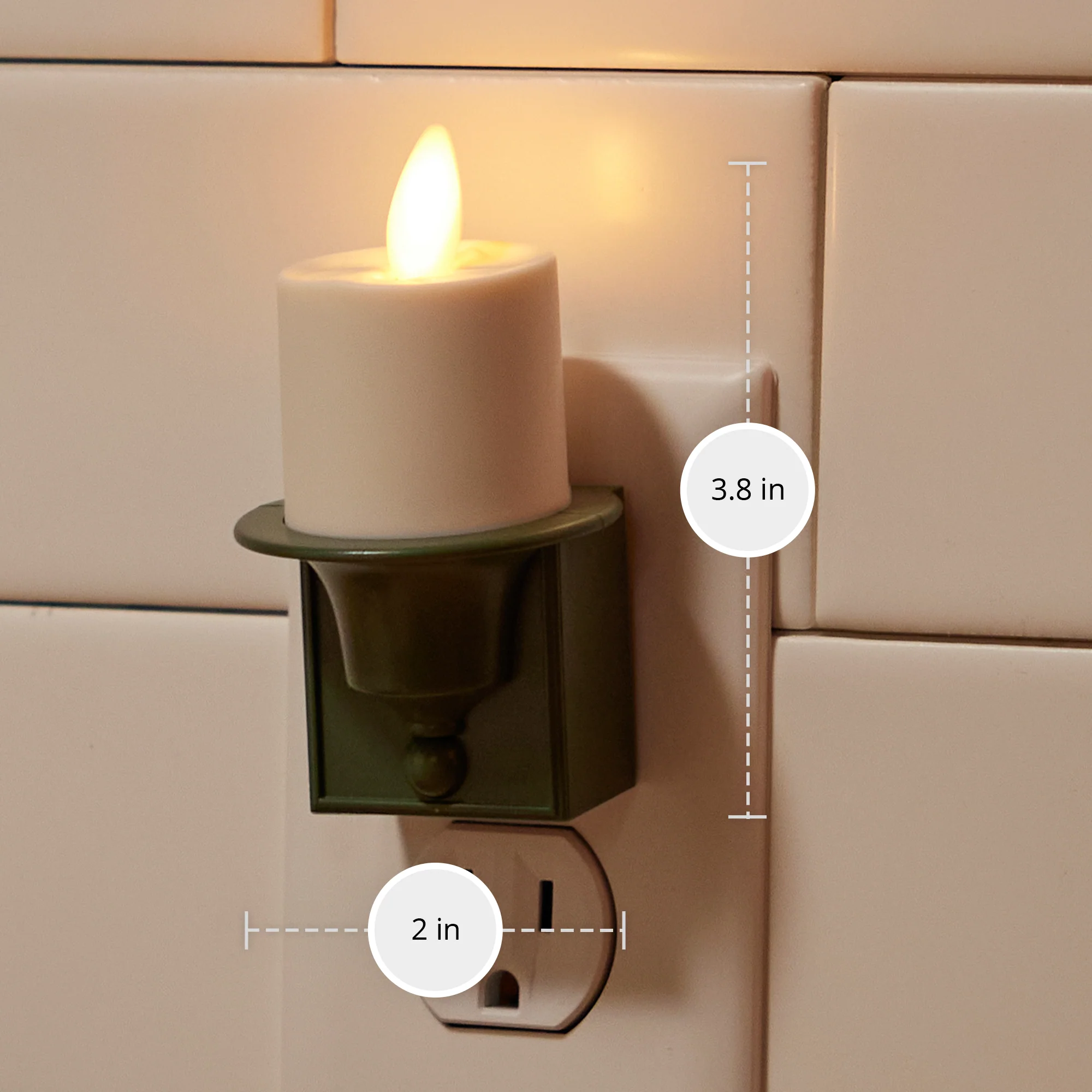 Bronze Flameless Candle Night Light - Image 10