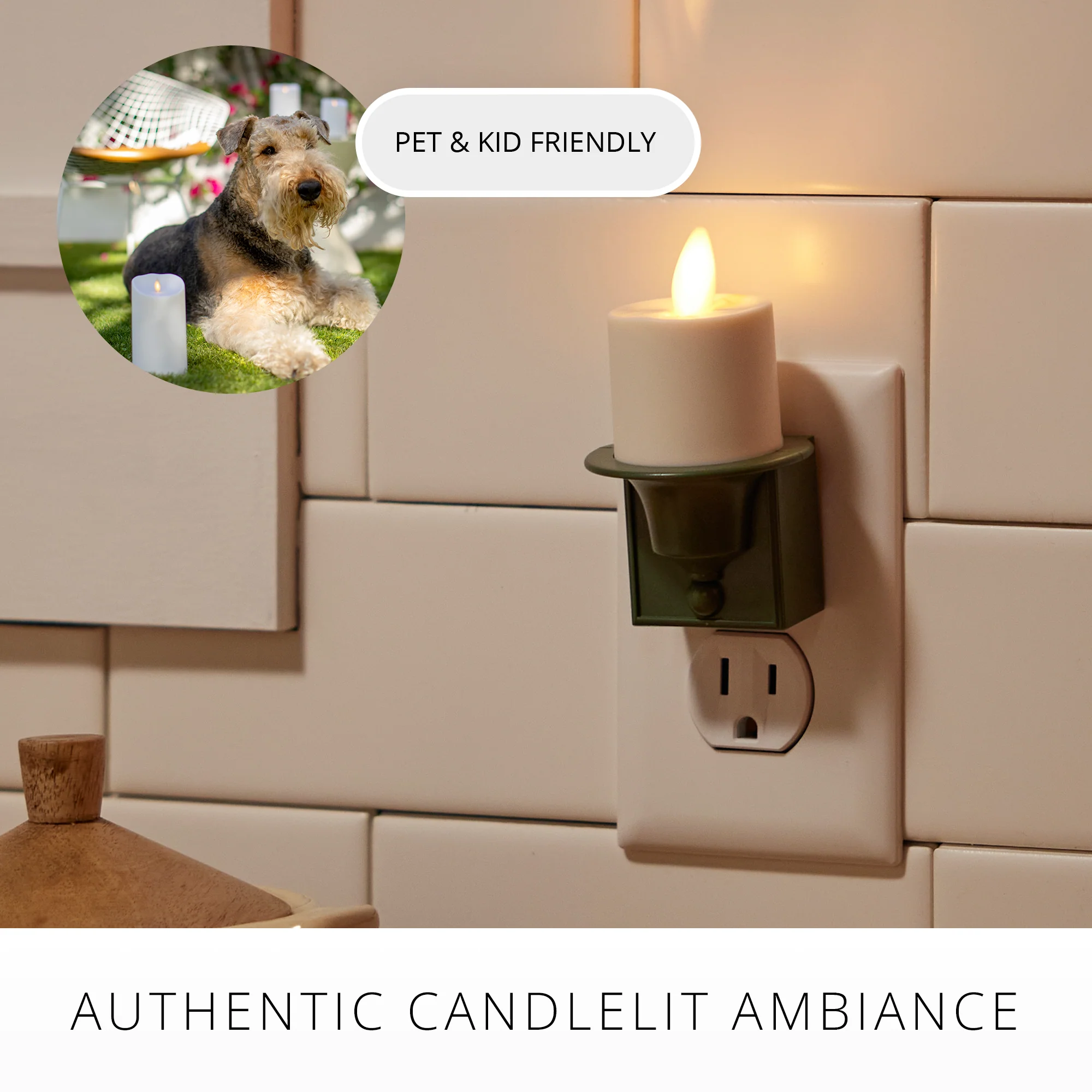 Bronze Flameless Candle Night Light - Image 11
