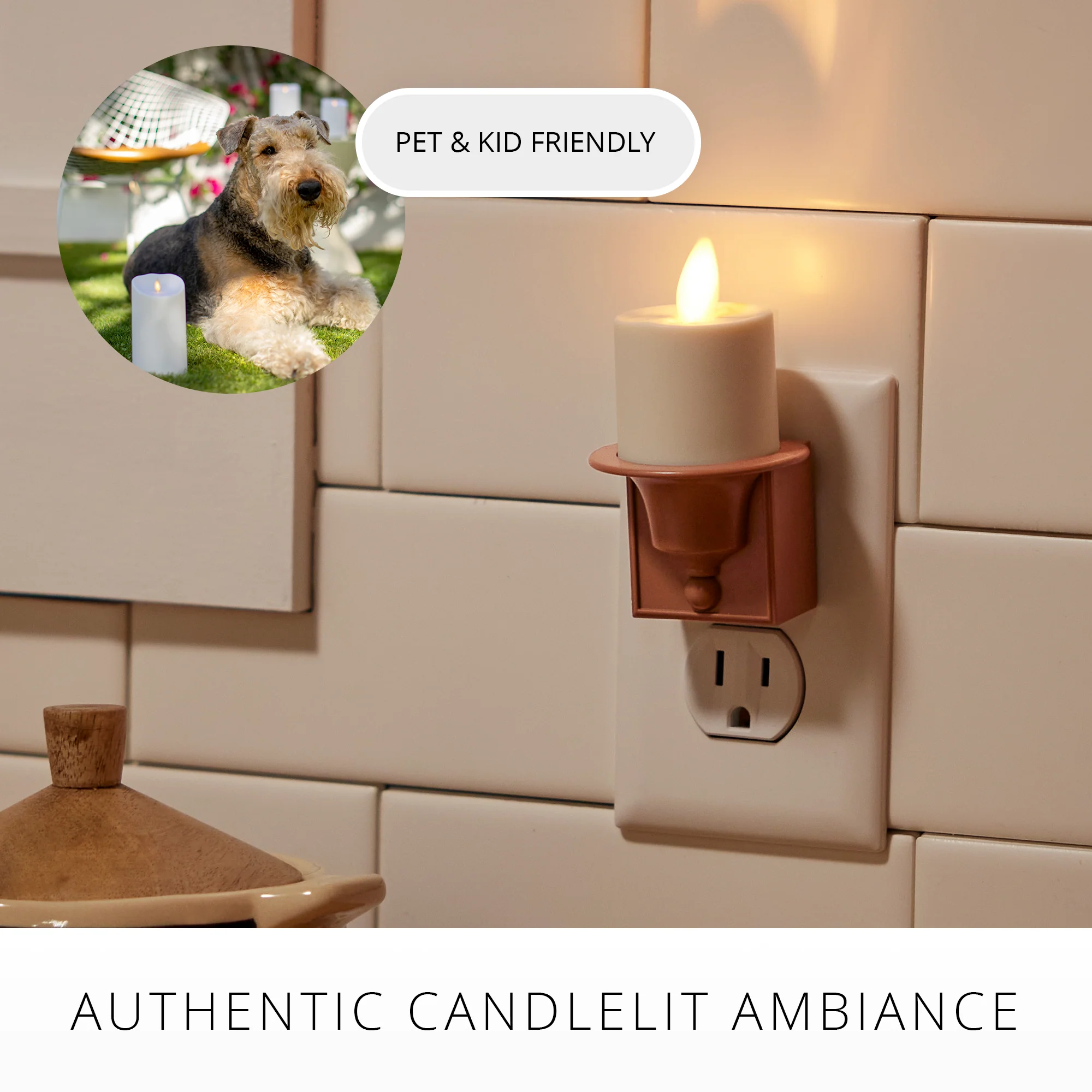 Bronze Flameless Candle Night Light - Image 17