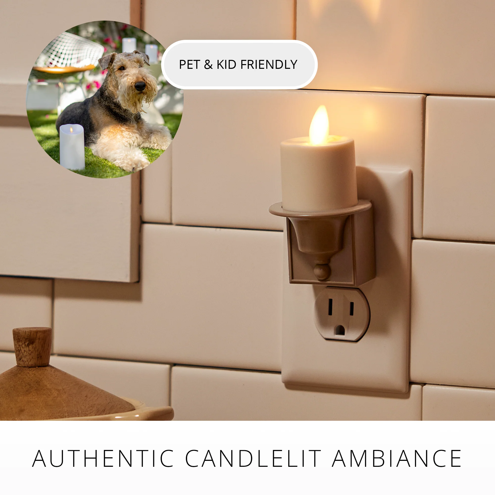 Bronze Flameless Candle Night Light - Image 25