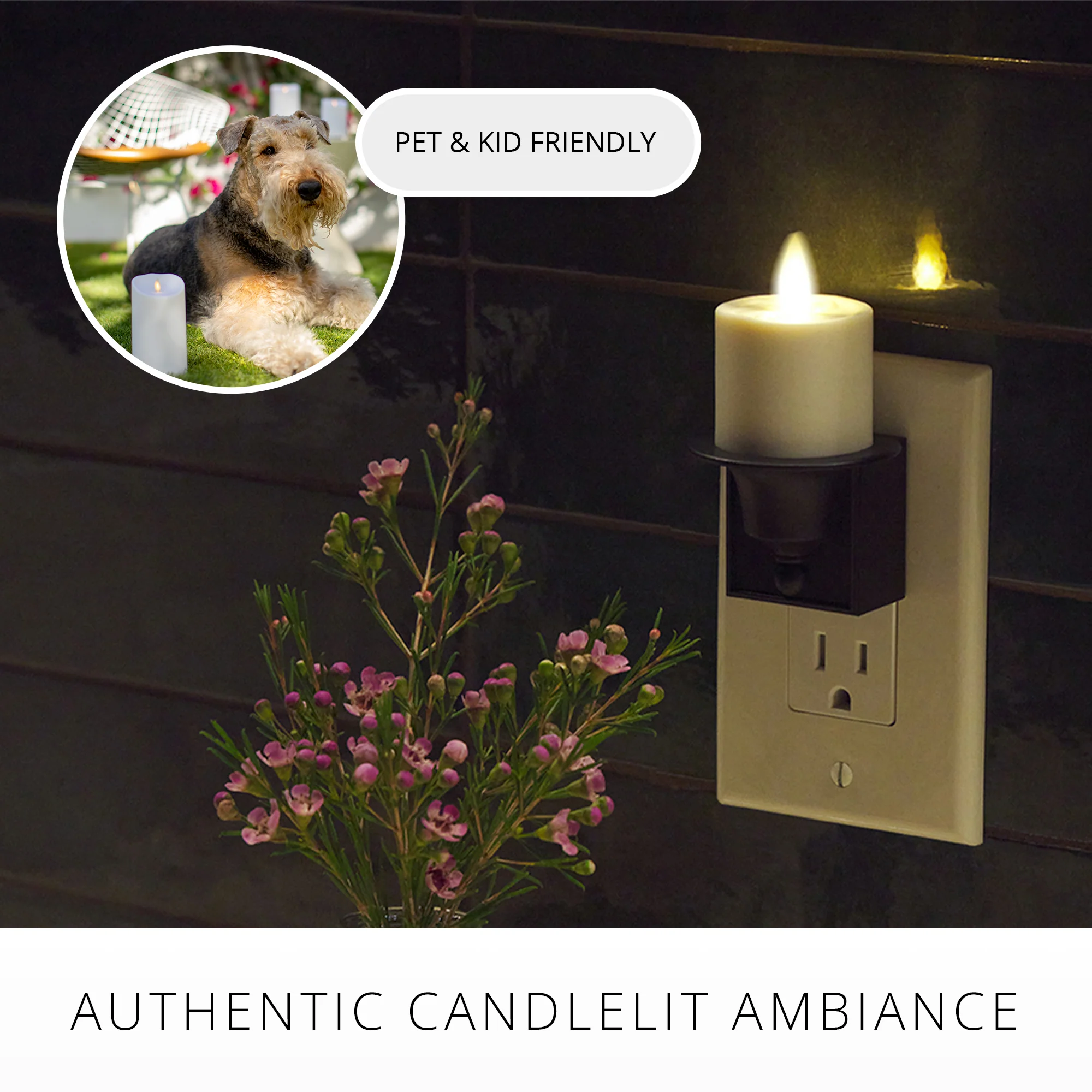 Bronze Flameless Candle Night Light - Image 5