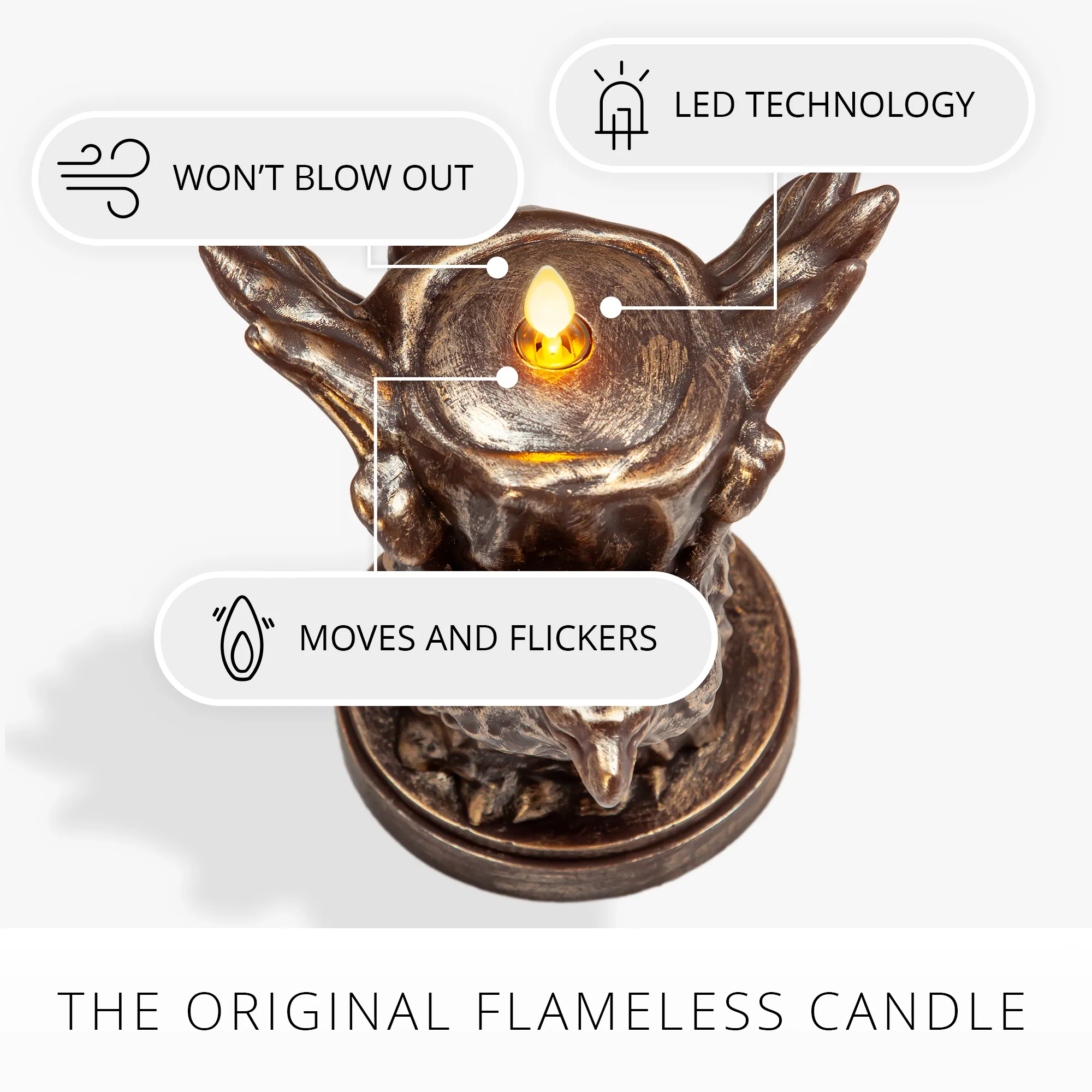 Burnt Umber Flameless Candle American Eagle - Image 5