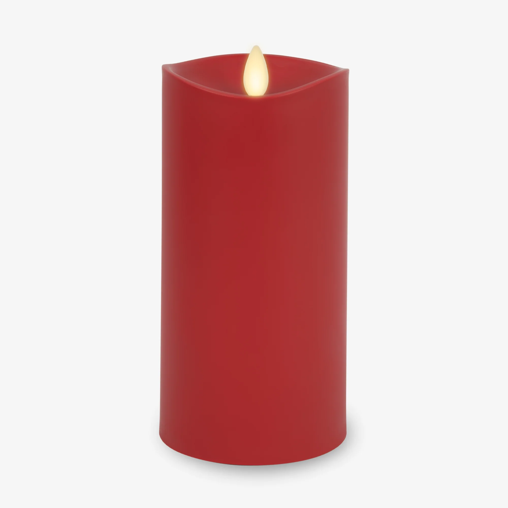 Cherry Red Outdoor Flameless Candle Pillar - Image 10