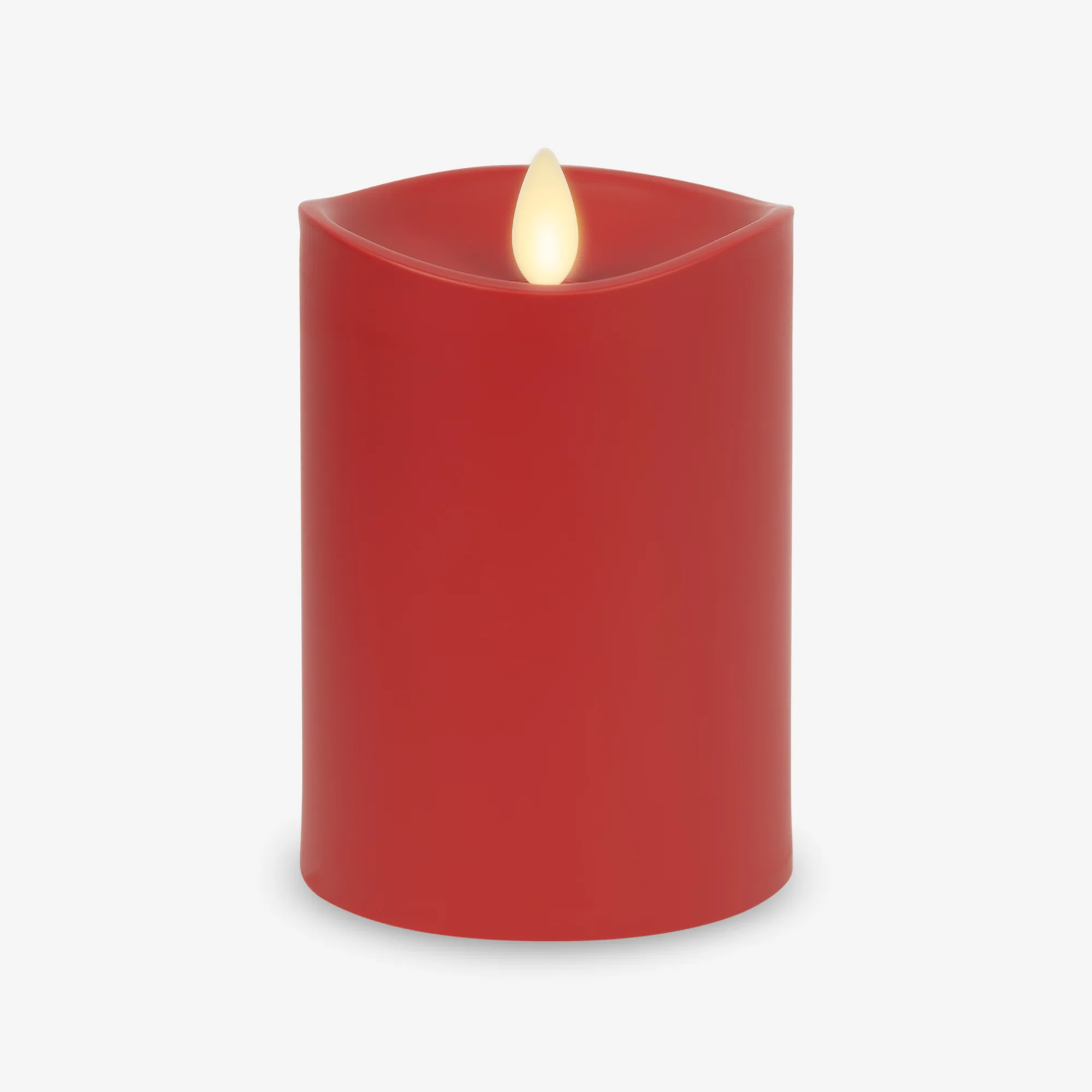 Cherry Red Outdoor Flameless Candle Pillar - Image 7
