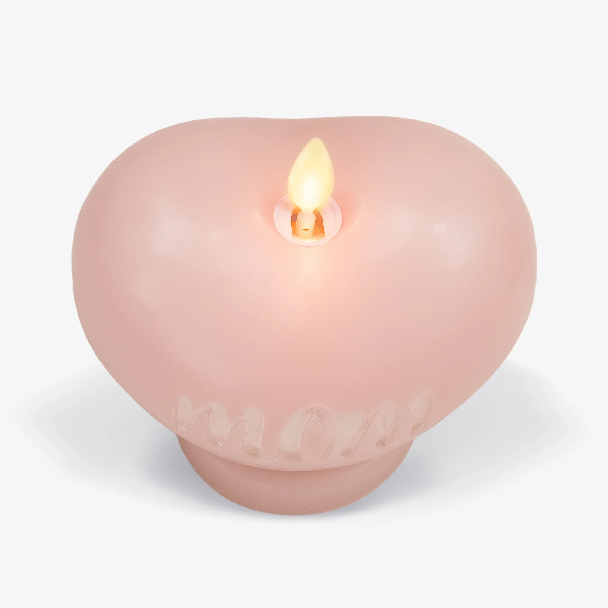 Crystal Rose "MOM" Standing Heart Flameless Candle - Image 8