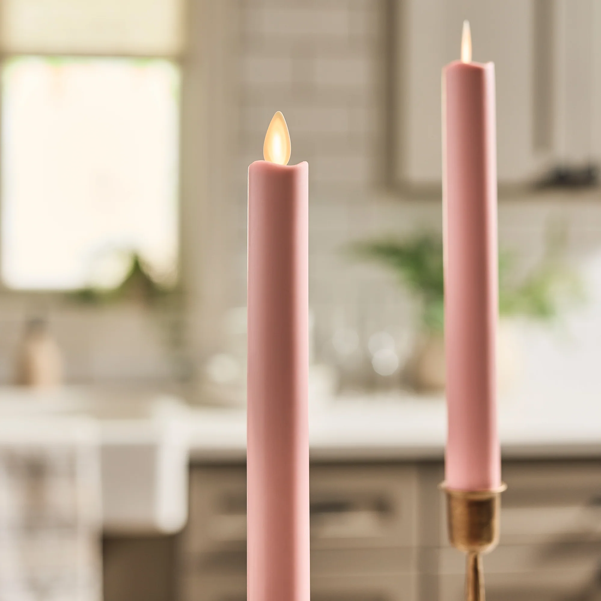 Crystal Rose Flameless Candle Taper - Image 3