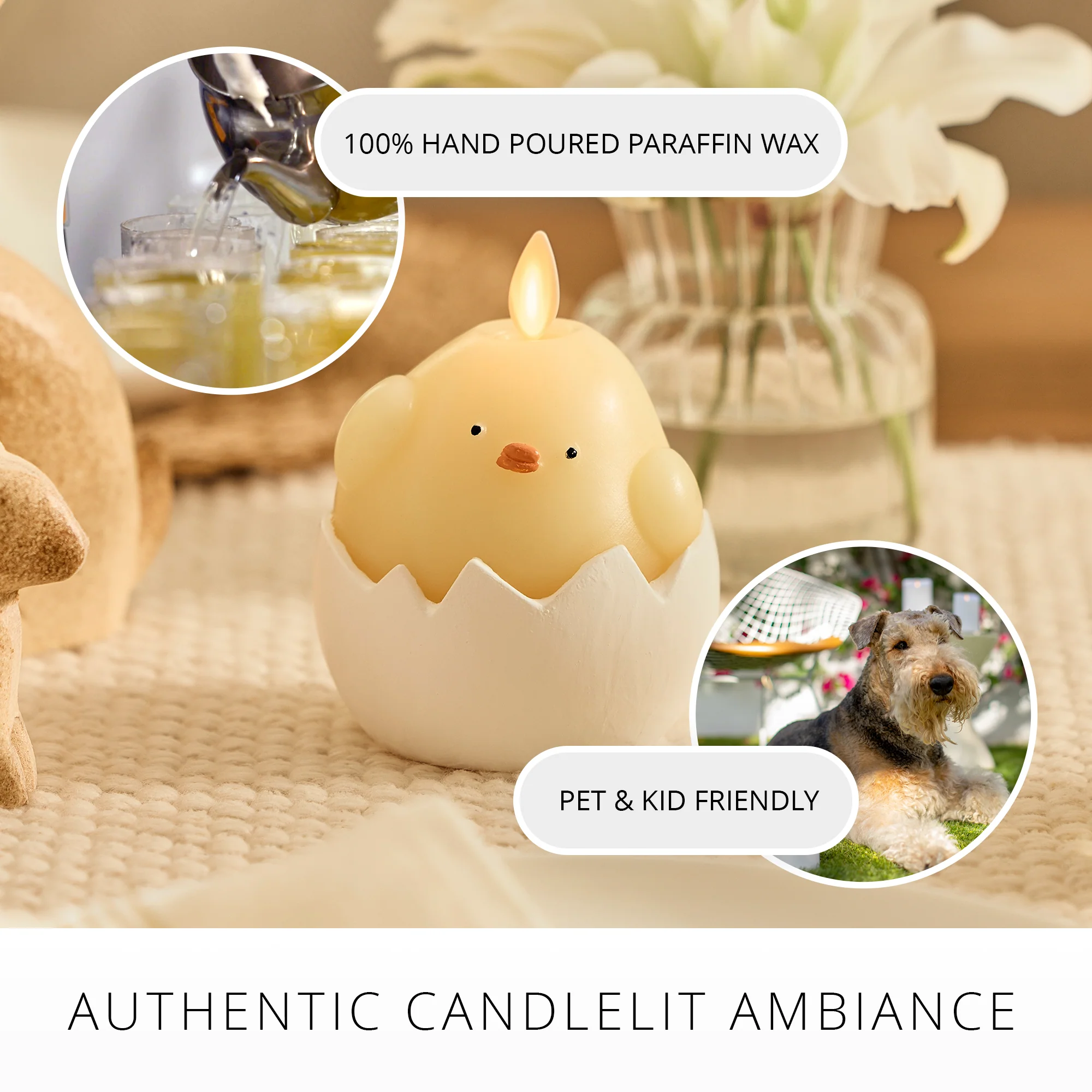 Hatching Chick Flameless Candle Egg - Image 2