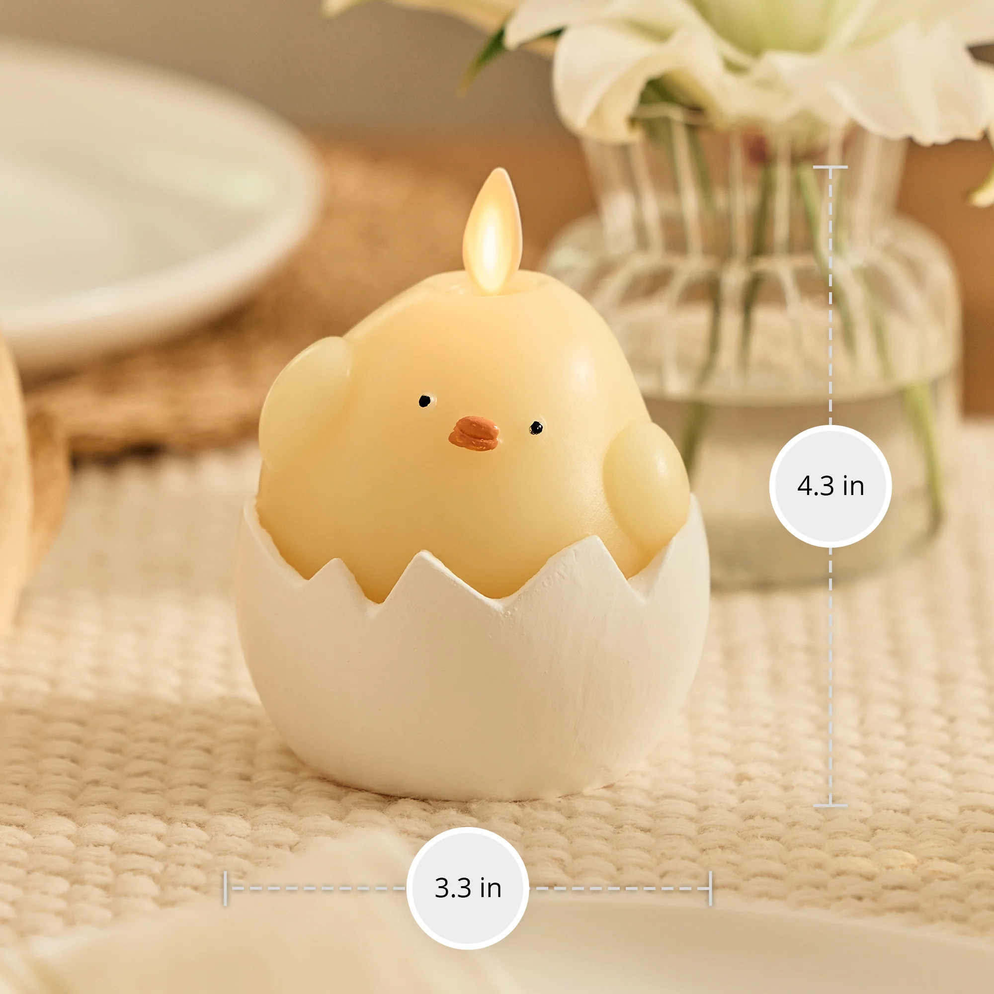 Hatching Chick Flameless Candle Egg - Image 3