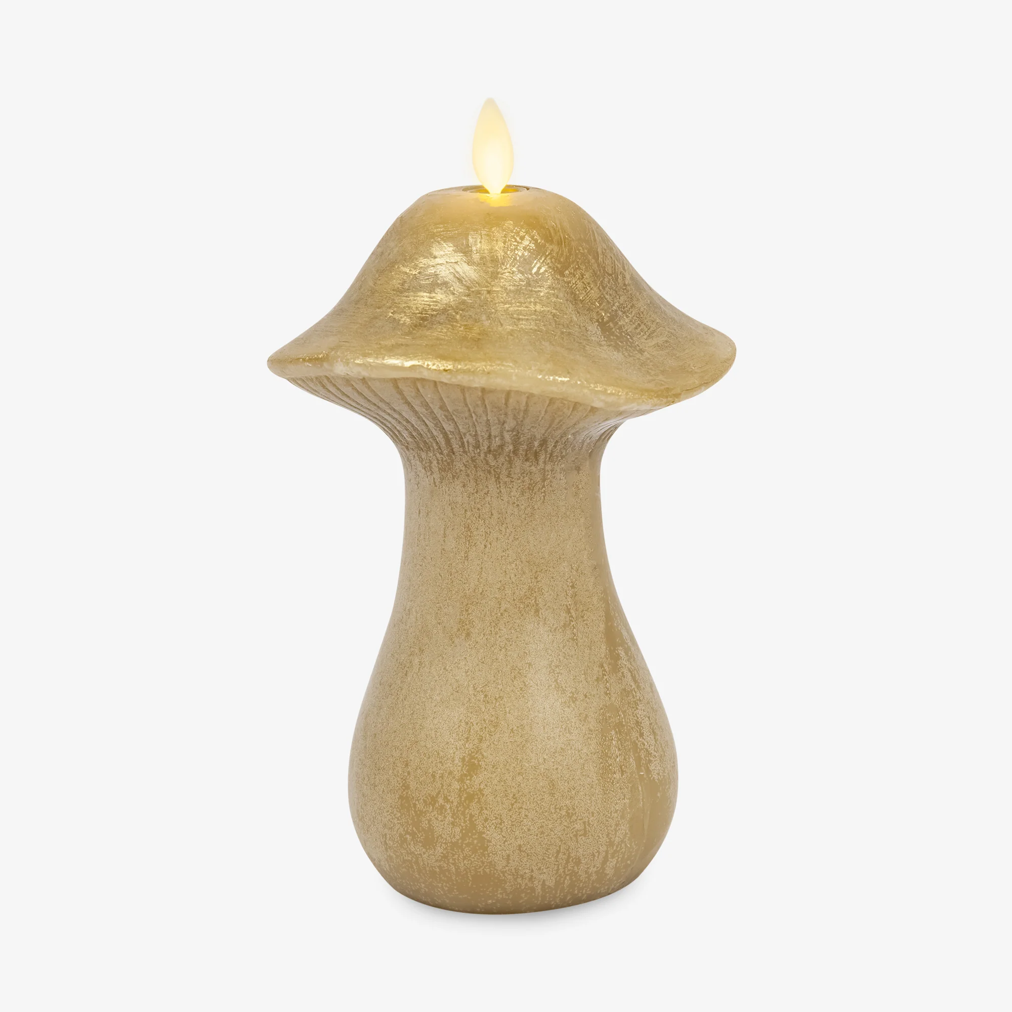 Khaki Large Mushroom Flameless Candle - Image 9