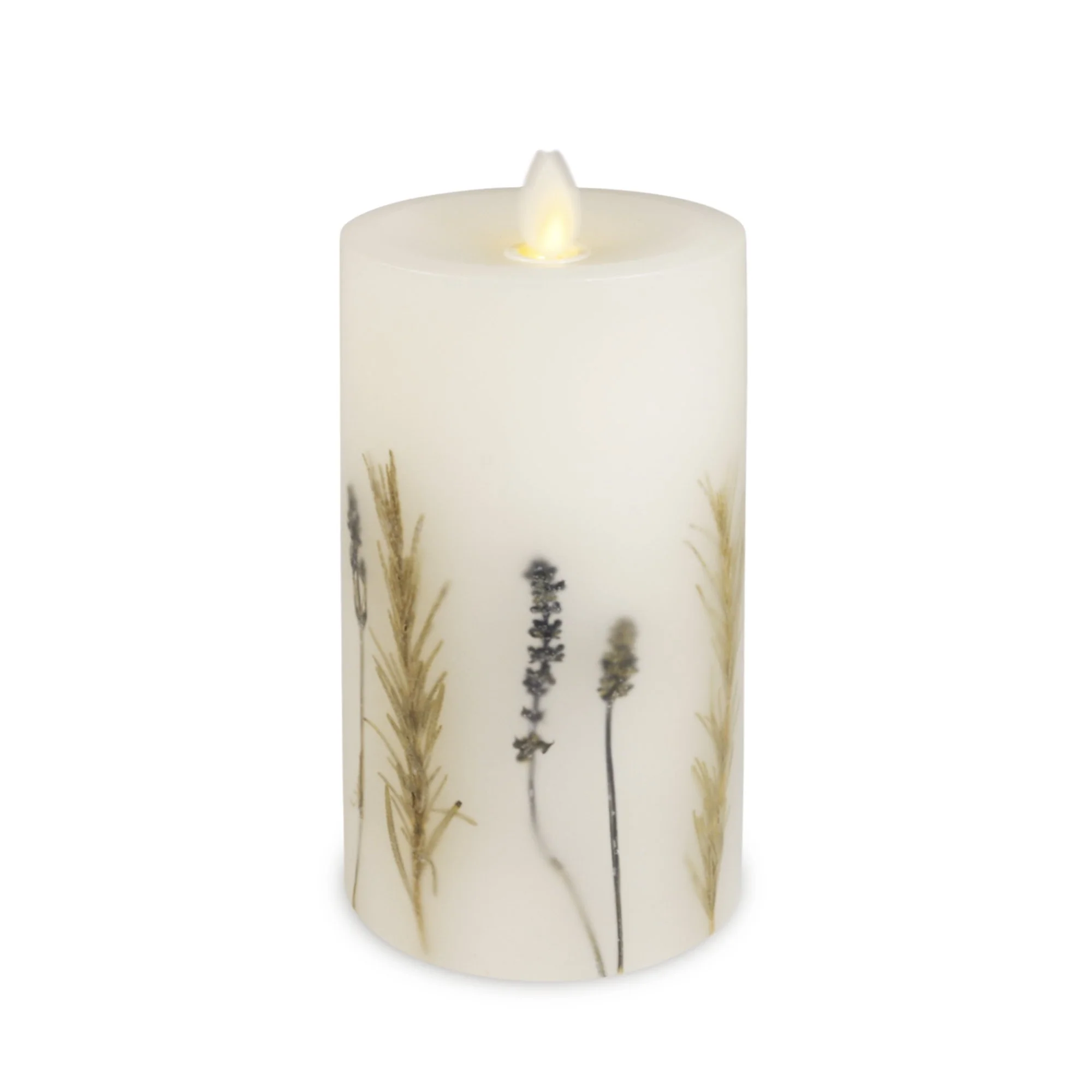 Flameless Embedded Lavender & Rosemary Candle Pillar - Recessed Top - Image 11