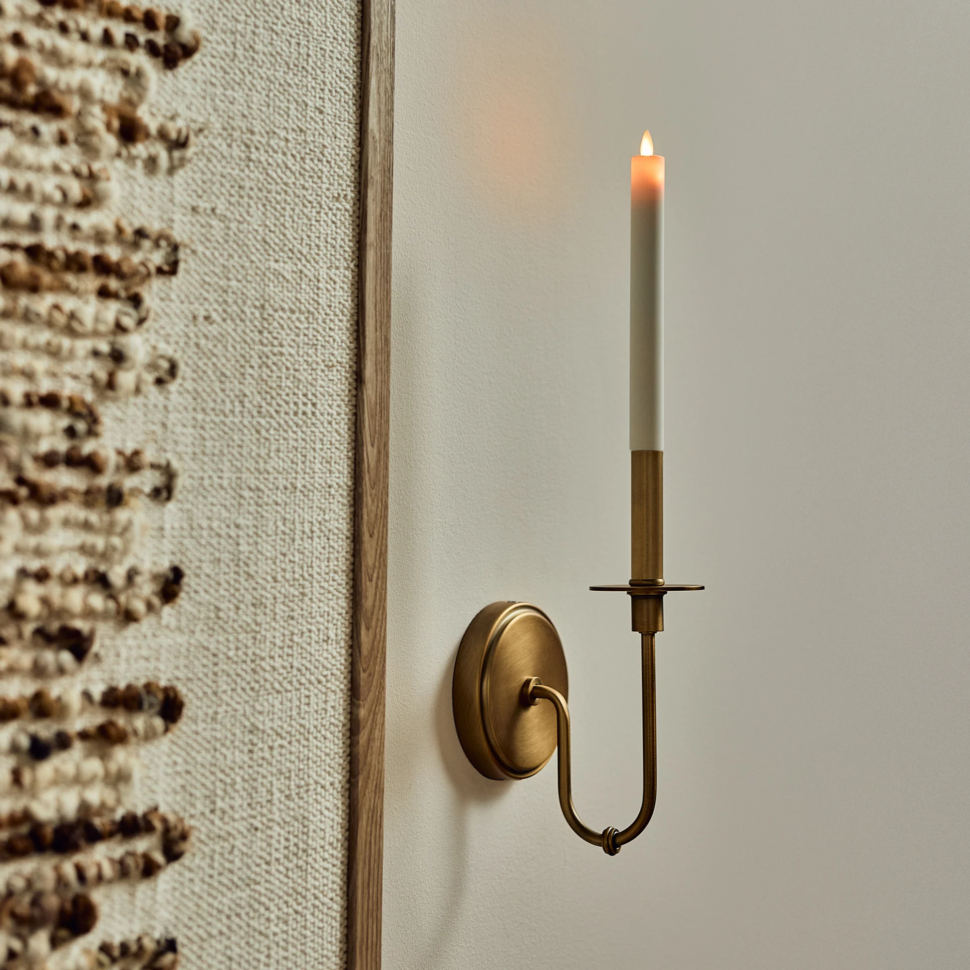 Pearl Ivory Flameless Candle E12 Taper Bulb - Image 2