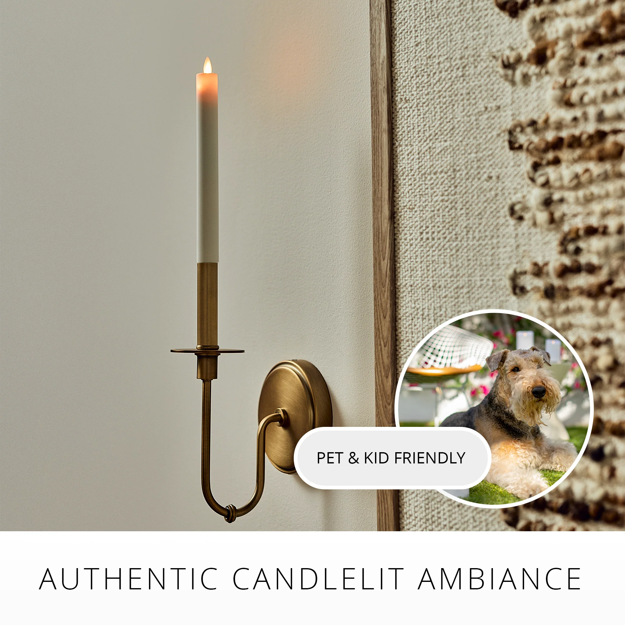 Pearl Ivory Flameless Candle E12 Taper Bulb - Image 6