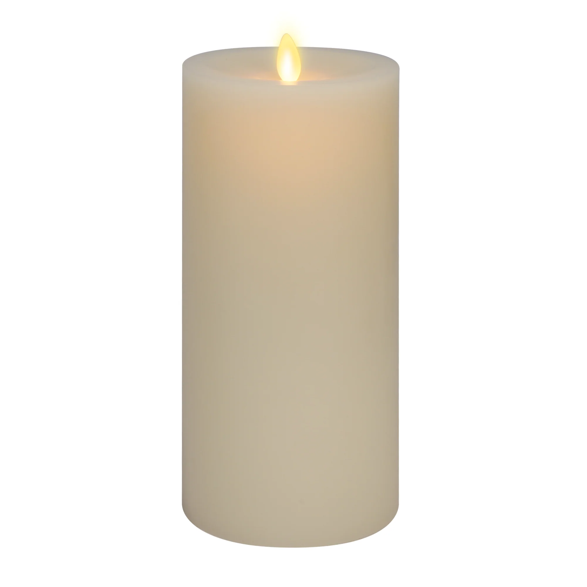 Wick To Flame Pearl Ivory Flameless Candle Pillar - Recessed Top - Image 10