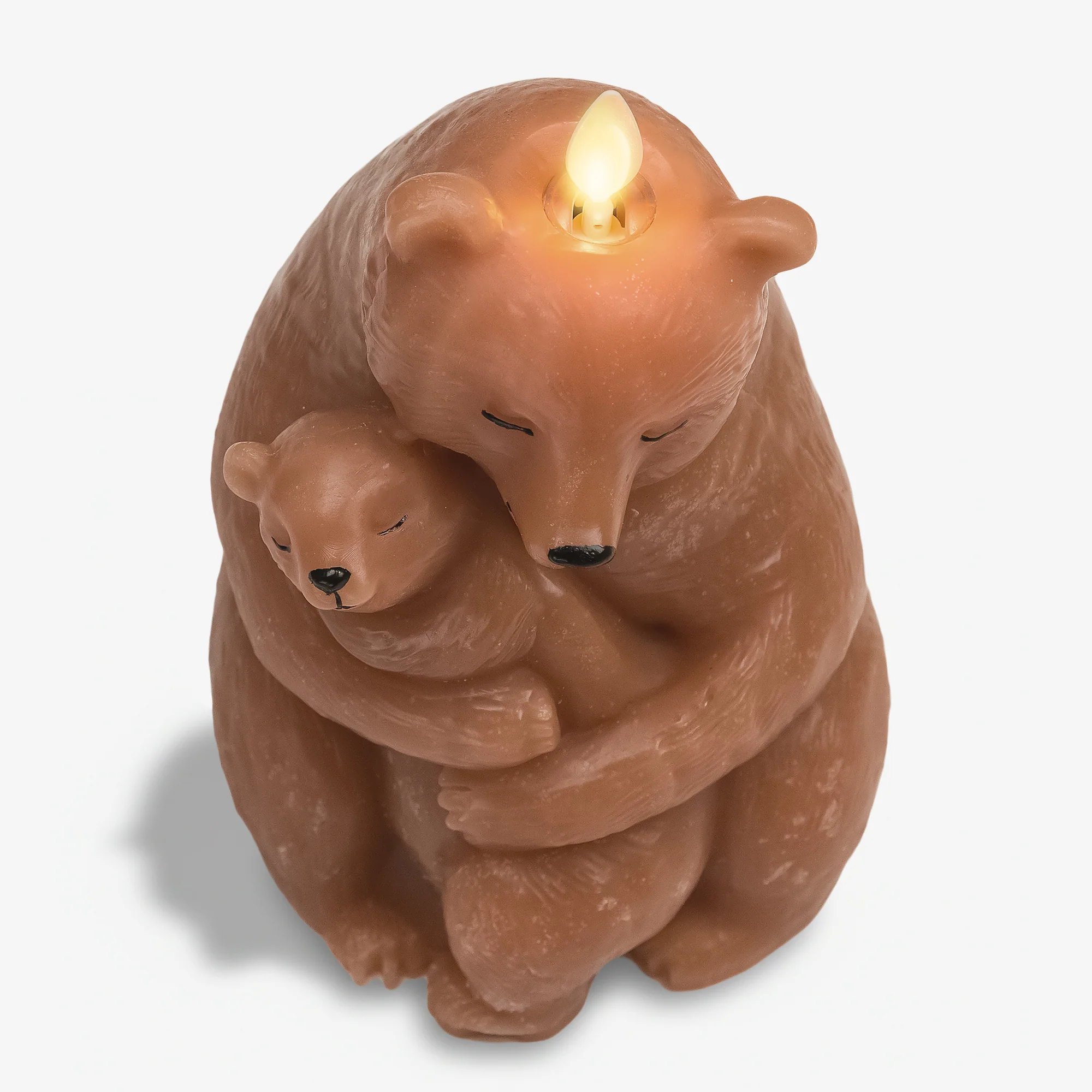 Pecan Brown Mama Bear Flameless Candle - Image 8