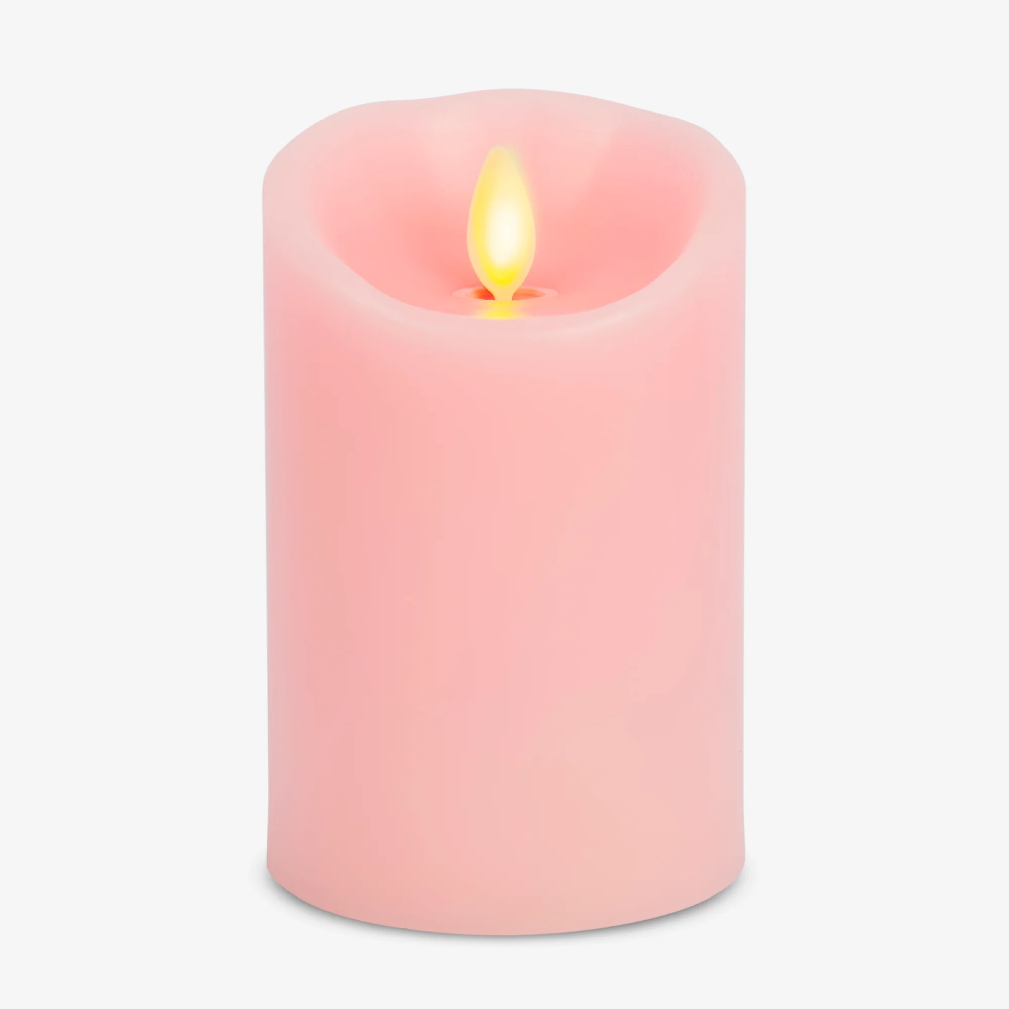 Saga Rose Flameless Candle Pillar - Scallop Top - 3" Width - Image 10
