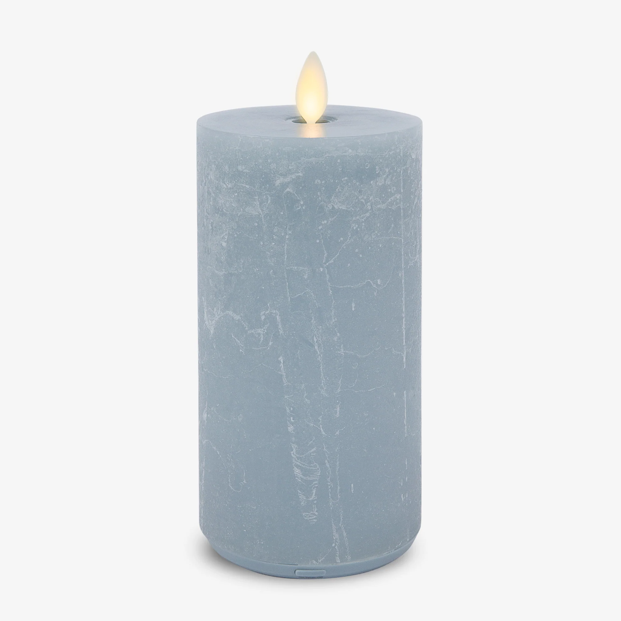 Rechargeable Seaglass Silver Blue Pillar - Image 10