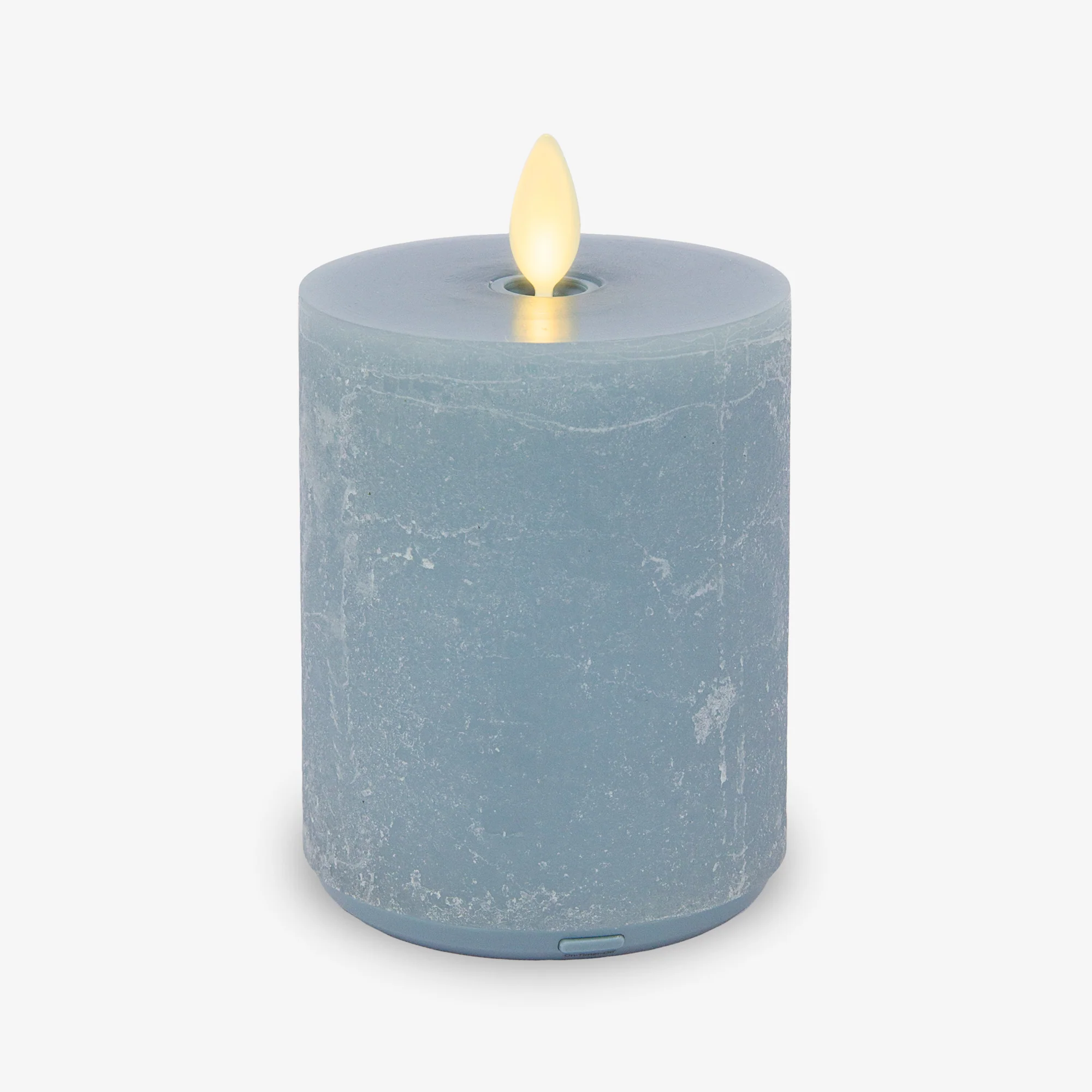 Rechargeable Seaglass Silver Blue Pillar - Image 9