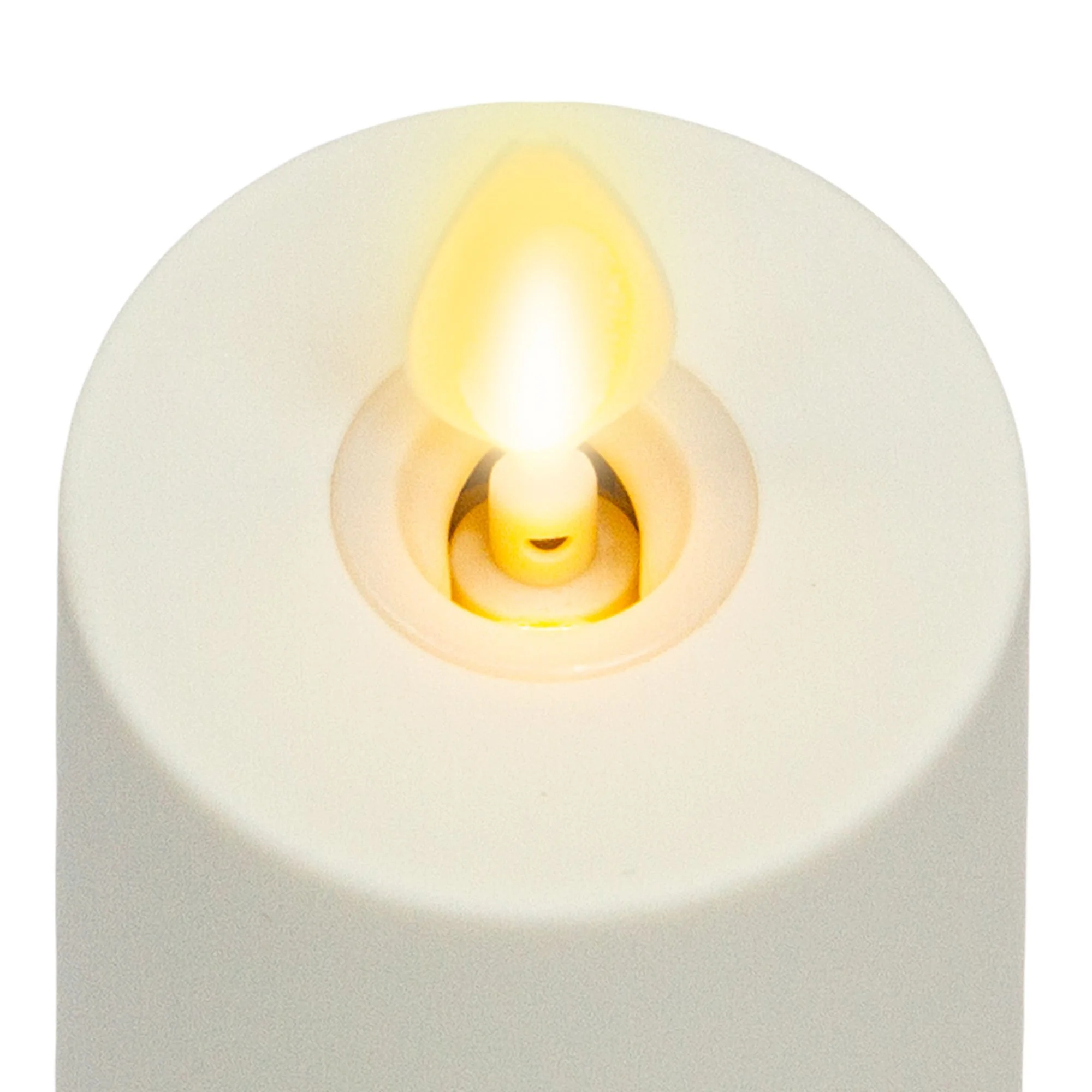 Pearl Ivory Flameless Candle Votive - Flat Top - Set of 2 - Image 5