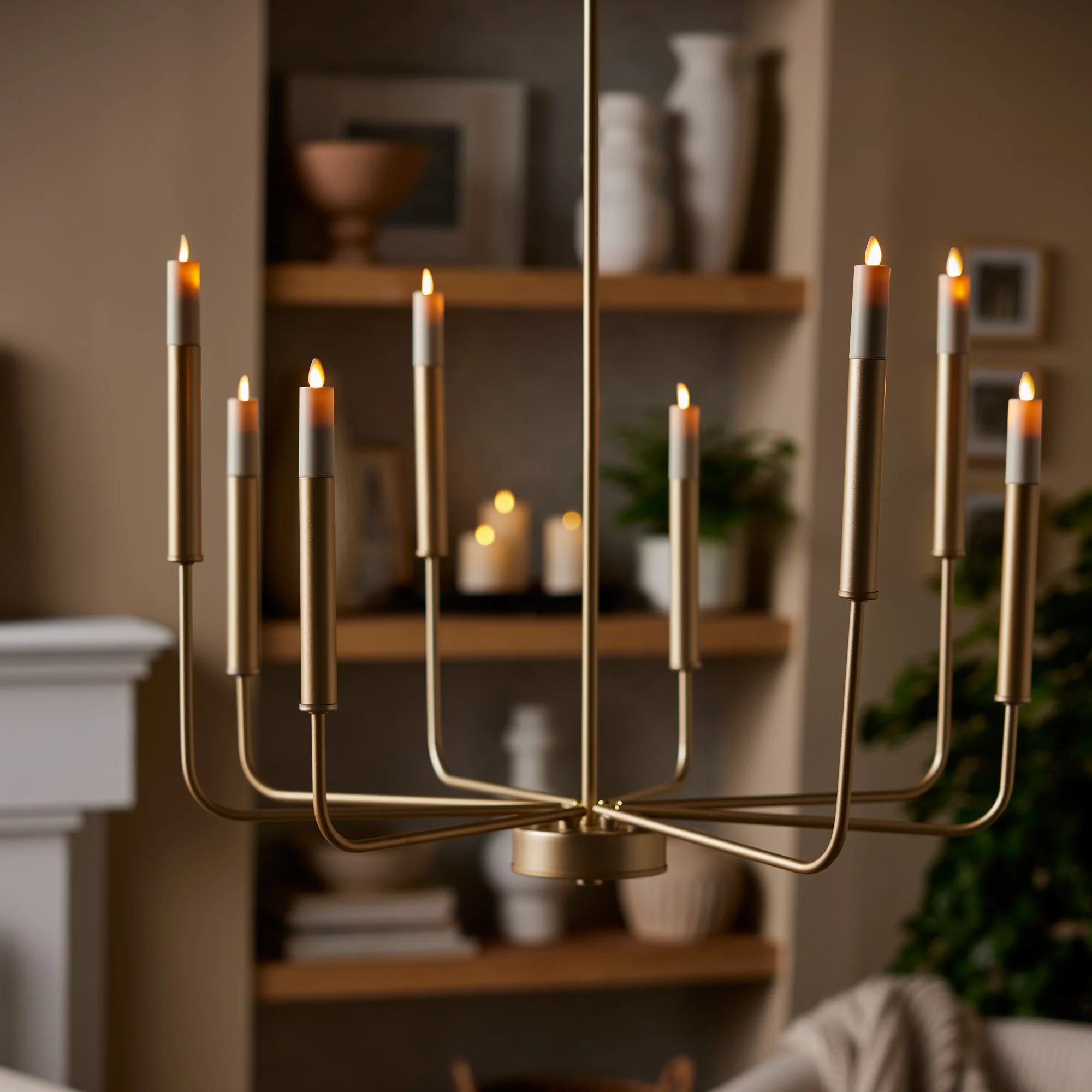 Set of 2 Pearl Ivory Flameless Candle E12 Taper Bulbs - Image 4