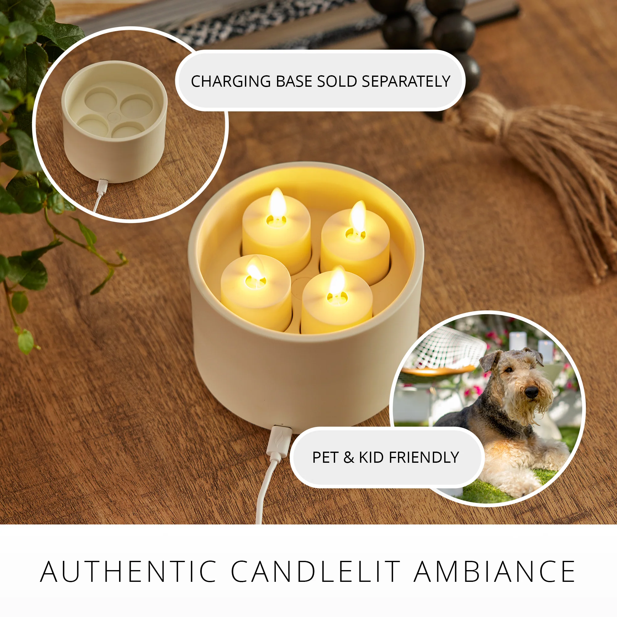 Rechargeable Replacement Tealights - Set of 2 - Image 4