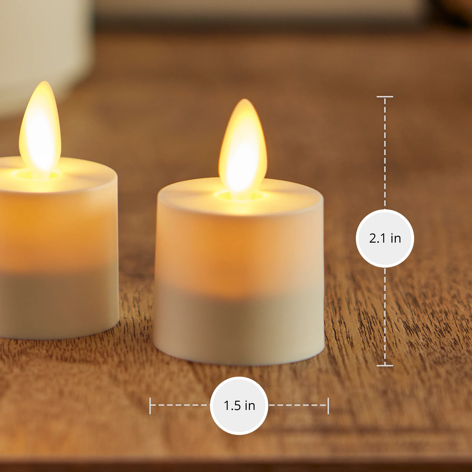 Rechargeable Replacement Tealights - Set of 2 - Image 5