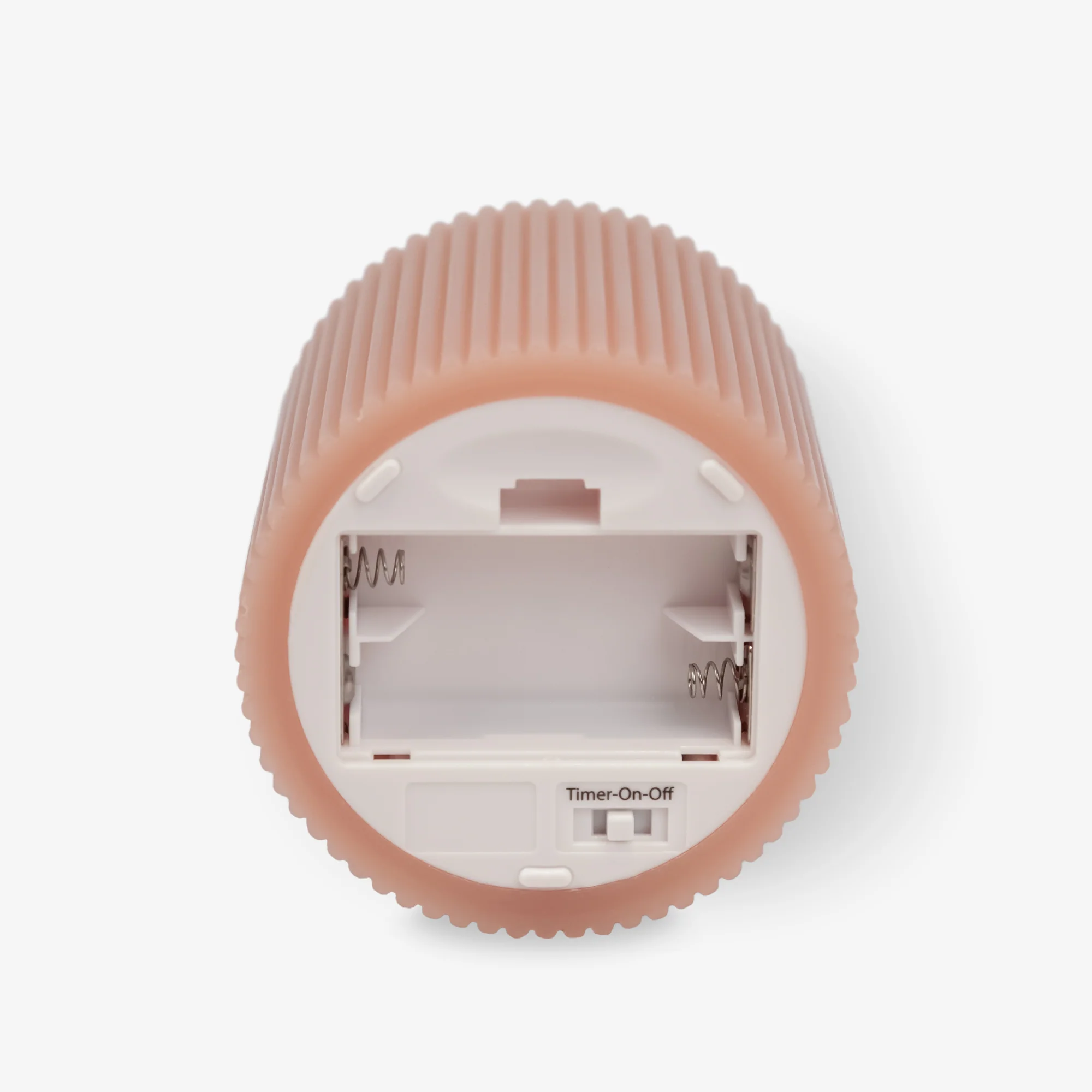 Soft Clay Flameless Candle Ribbed Pillar - Image 14