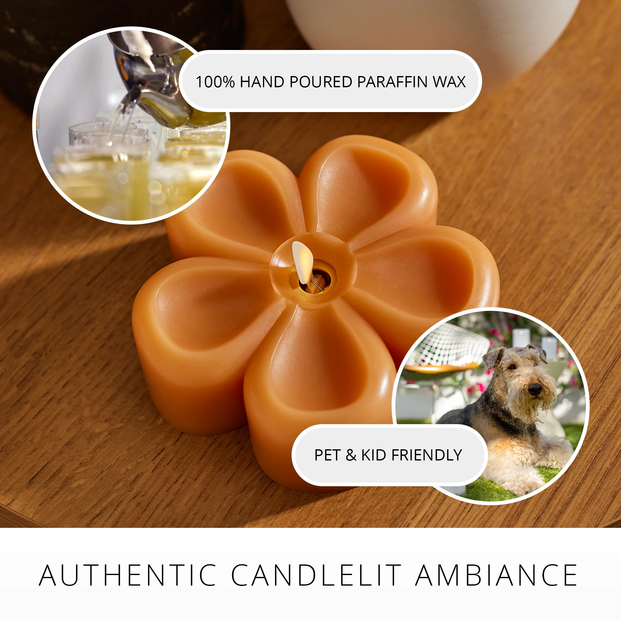 Sunlit Honey Flower Flameless Candle Tealight - Image 5