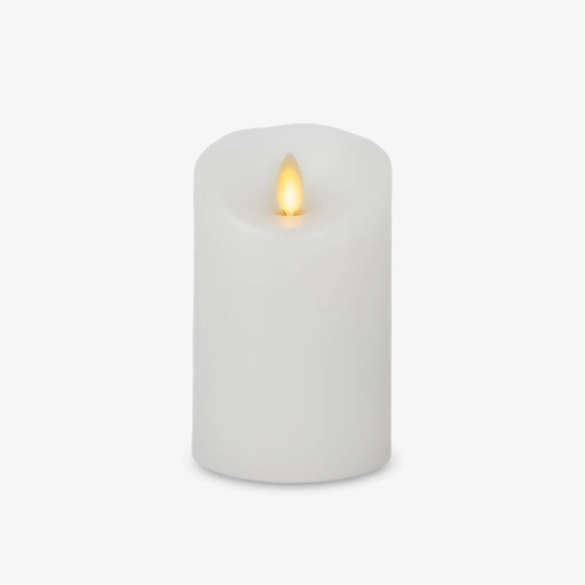 White Flameless Candle Pillar - Scallop Top - 3" Width - Image 11